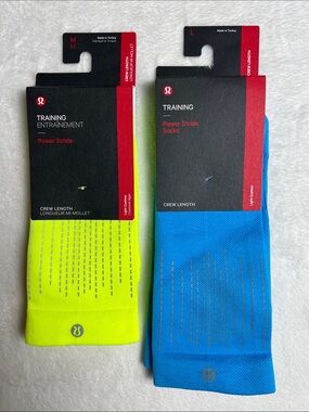 Lululemon Training Power Stride Socks MEDIUM & LARGE